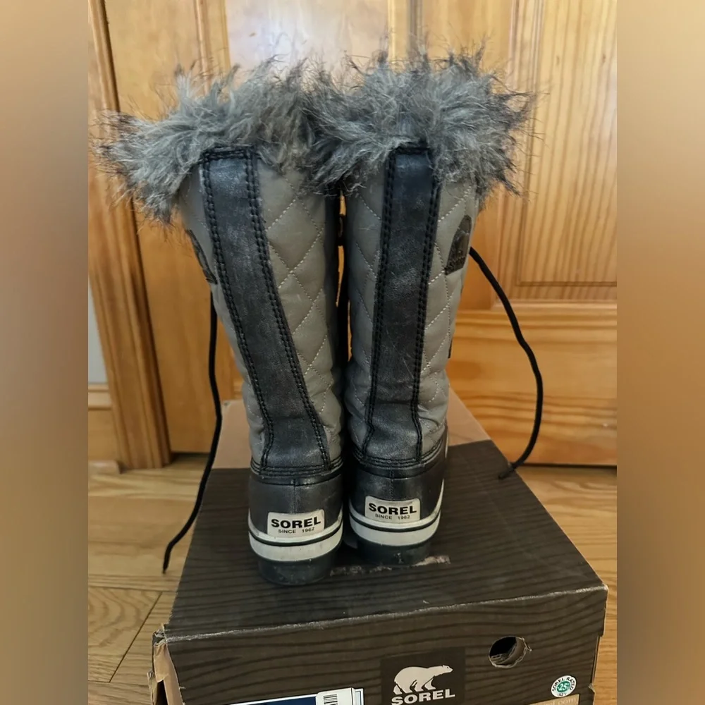 SOREL Tofino Waterproof Winter Snow Boots Gray / Black  Women's Size 7 - Picture 2 of 7